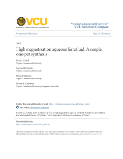 High magnetization aqueous ferrofluid: A simple one