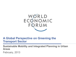 Sustainable Transportation Ecosystem - Insight and Action