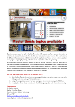 Quantum sensors based on light pulse interferometry with cold
