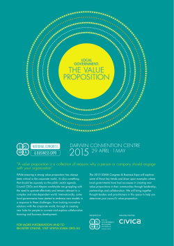 the value proposition - Narrabri Shire Council
