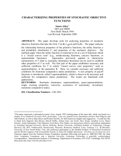 Characterizing Properties of Stochastic Objective Functions