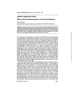SHORT COMMUNICATION Silicate and the functional