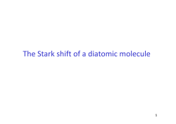The Stark shift of a diatomic molecule
