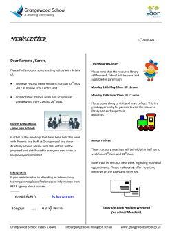 newsletter - Grangewood School