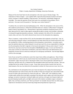 Your Carbon Footprint - University of Kentucky