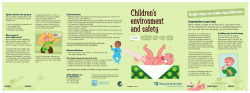 Children`s environment and safety