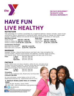 nutrition massage facials