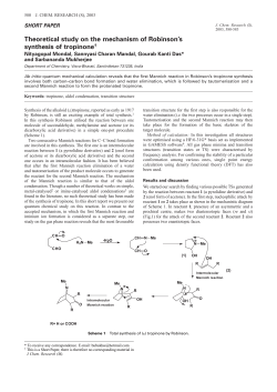 Theoretical study on the mechanism of Robinson`s synthesis of