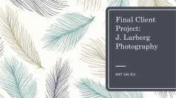 Final Client Project: J. Larberg Photography