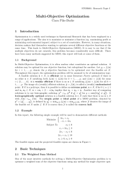 Multi-Objective Optimization