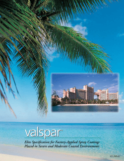 Elite Specification for Factory-Applied Spray Coatings Placed in