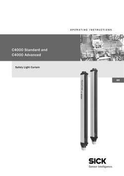 C4000 Standard and C4000 Advanced Safety Light Curtains