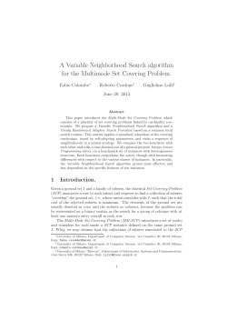 A Variable Neighborhood Search algorithm for the Multimode Set