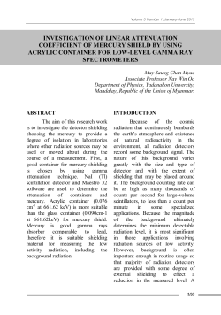 investigation of linear attenuation coefficient of mercury shield by
