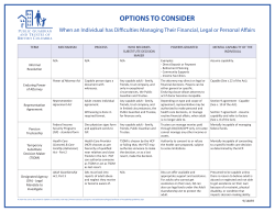 options to consider - Public Guardian and Trustee of BC