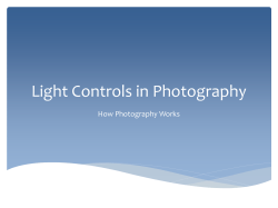 Light Controls in Photography