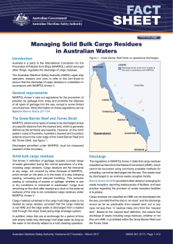 fact sheet - Australian Maritime Safety Authority