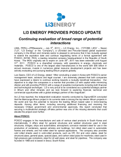 li3 energy provides posco update : july 5