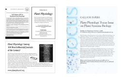 Plant Physiology&reg; Among 100 Most Influential Journals of the Century!