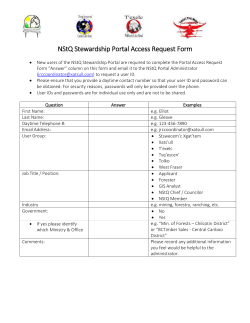 GeoConnections &ldquo;Who are you&rdquo; form