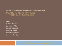 OPIM 5894 Advanced project management