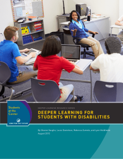 deeper learning for students with disabilities