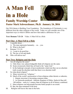A Man Fell in a Hole - Family Worship Center