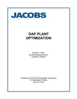 dap plant optimization - AIChE