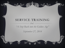 Service Training