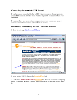 Converting documents to PDF format