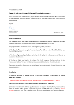 Towards A Robust Human Rights and Equality Framework