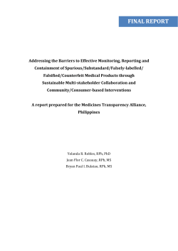 final report - World Health Organization