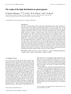 The origin of the light distribution in spiral galaxies