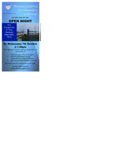 Chronicle Add for Open Night 15 - Dunshaughlin Community College