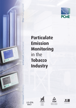 Particulate Emission Monitoring in the Tobacco Industry