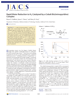 Rapid Water Reduction to H2 Catalyzed by a