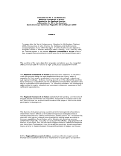 Education for All in the Americas