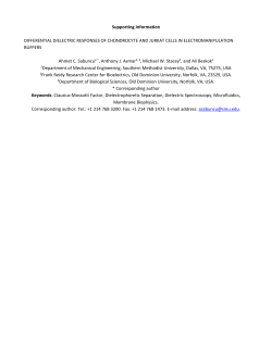 Supporting Information DIFFERENTIAL DIELECTRIC RESPONSES