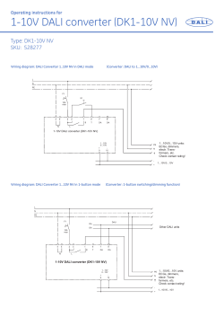 1-10V DALI converter (DK1-10V NV)
