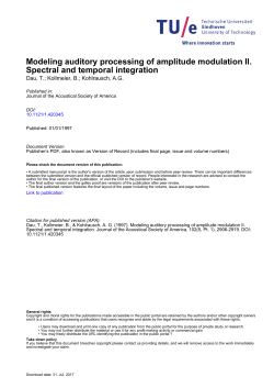 Modeling auditory processing of amplitude modulation II