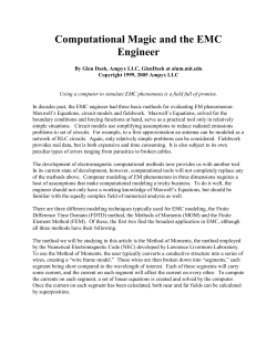 Computational Magic for the EMC Engineer