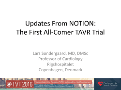 The NOTION Trial - Clinical Trial Results