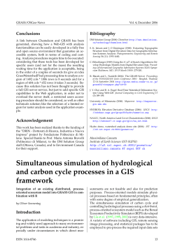 Simultaneous simulation of hydrological and carbon cycle