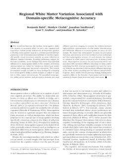 Regional White Matter Variation Associated with Domain