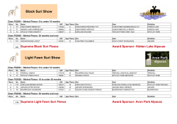 Black Suri Show Light Fawn Suri Show