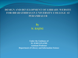 INTRODUCTION - Welcome to Bharathidasan University Central