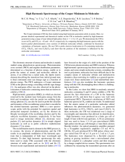High Harmonic Spectroscopy of the Cooper Minimum in Molecules