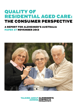 Quality of Residential aged CaRe