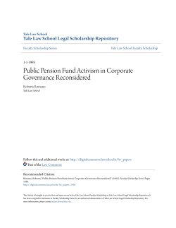 Public Pension Fund Activism in Corporate Governance Reconsidered