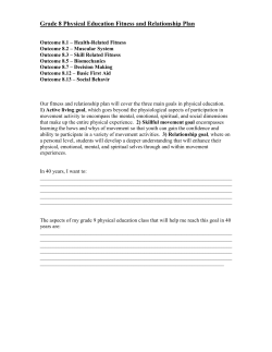 Grade 9 Physical Education Fitness Plan